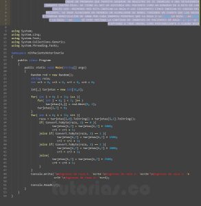 programacion en c#: nit paciente veterinaria