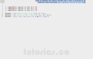 programacion en matlab: operacion logica relacional paso a paso