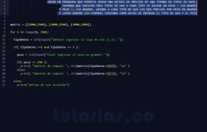 programacion en python: precio por tipo y peso de uva