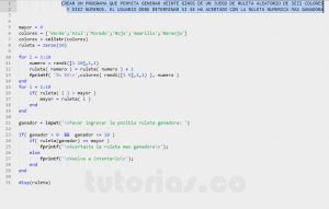 programacion en matLab: ruleta mas ganadora