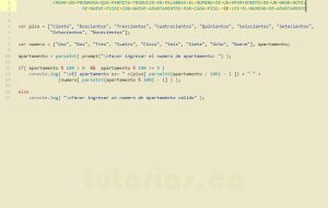 programacion en javascript: traduccion de apartamento
