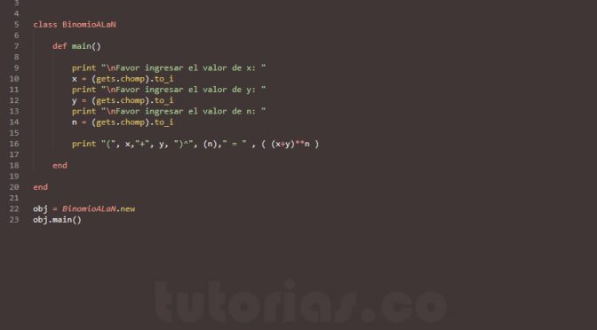 POO + ruby (binomio elevado a la n)