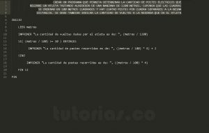 programacion en pseudocodigo: cantidad de postes eléctricos