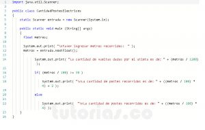 programacion en java: cantidad de postes electricos