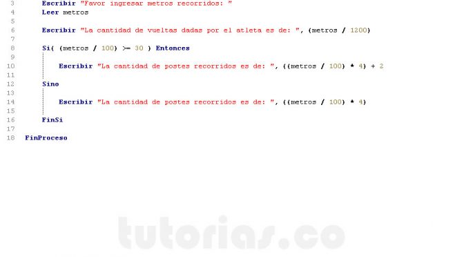 programacion en pseint: cantidad de postes electricos