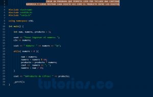 programacion en C++: producto de digitos
