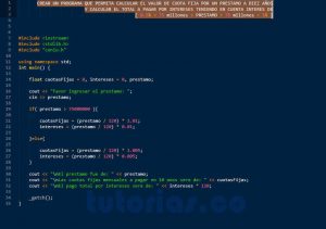 programacion en C++: cuotas fijas