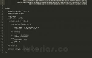 programacion en pseudocodigo: digito verificador de una cedula