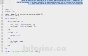 programacion en matLab: digito verificador de una cedula