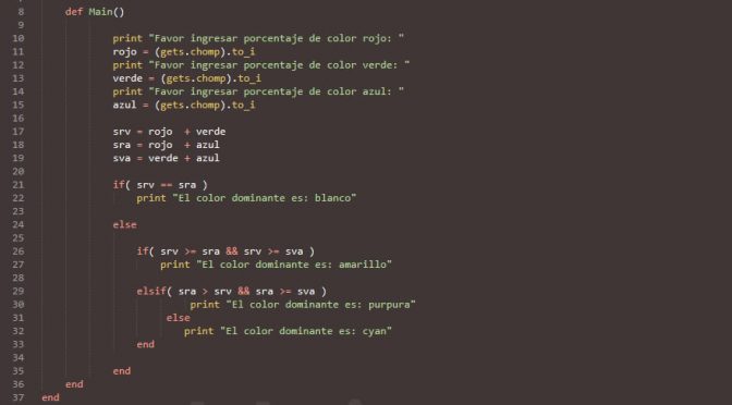 programacion en ruby: el color dominante