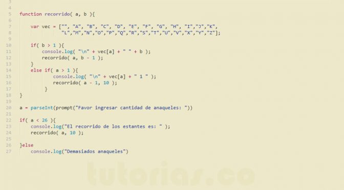 funciones + javascript (recorrido recursivo anaqueles)