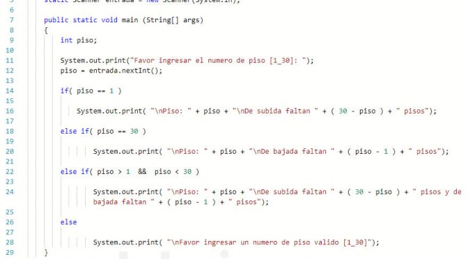 programacion en java: cantidad pisos faltantes