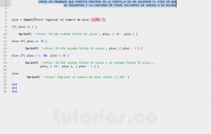 programacion en matLab: cantidad pisos faltantes