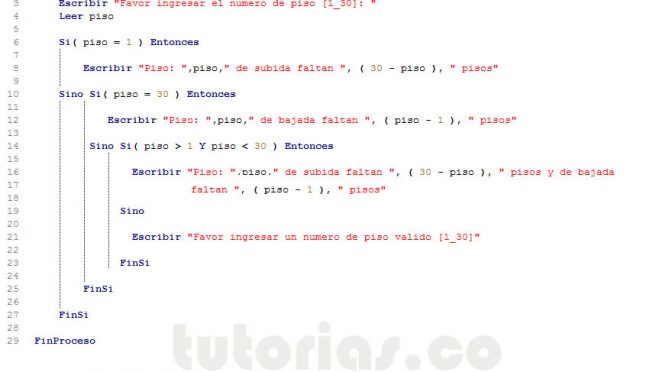 programacion en pseint: cantidad pisos faltantes