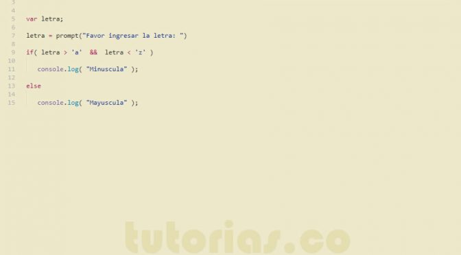 programacion en javascript: letra minuscula mayuscula