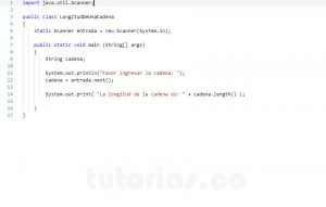 programacion en java: longitud de una cadena