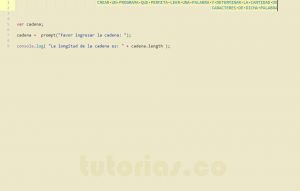 programacion en javascript: longitud de una cadena