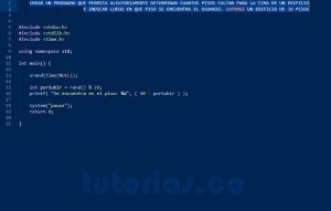 programacion en turbo C: ubicacion de piso