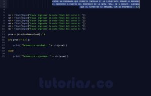 programacion en python: aprobación de semestre