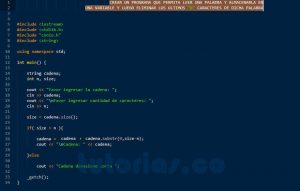 programacion en C++: eliminar ultimos caracteres