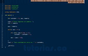 programacion en C++: cantidad ceros de una cifra
