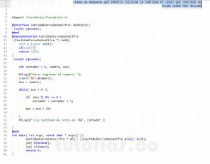 programacion en objective C: cantidad ceros de una cifra