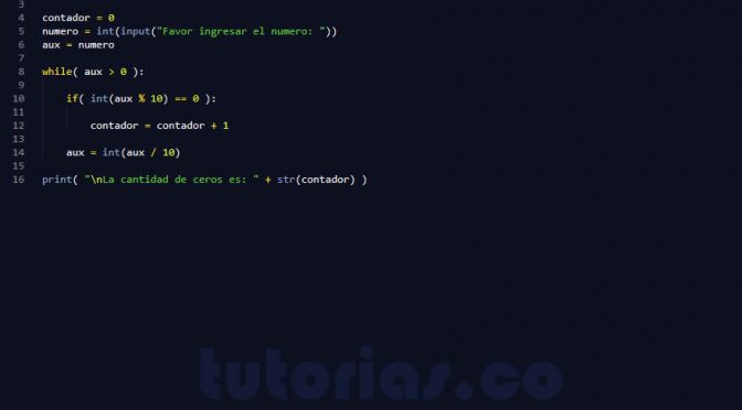 programacion en python: cantidad ceros de una cifra