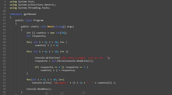 programacion en c#: gps manual