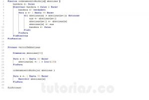 programacion en pseint: vector de abscisas