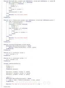 programacion en pseint: suma datos de una cola