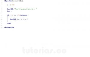 programacion en pseint: expresion euler