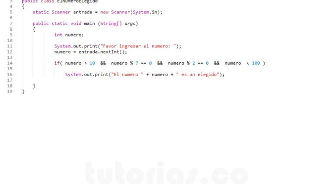 sentencia if-else – java (el numero elegido)