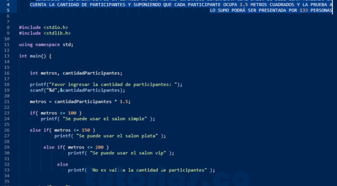 sentencia if-else – turbo C (prueba de examen masivo)