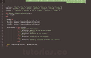 programacion en ruby: generar nombres de personajes de forma aleatoria con su respectivo rol