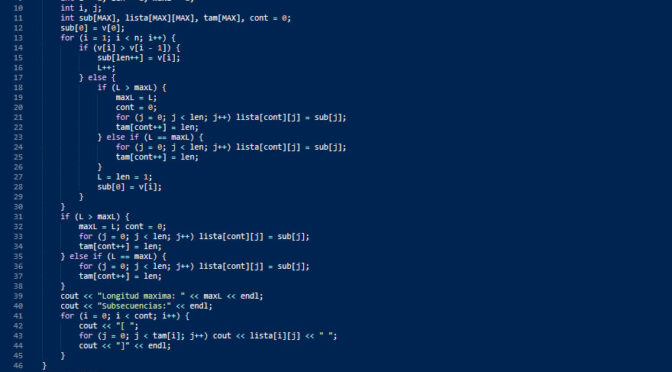 funciones + turbo C (secuencia creciente)
